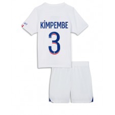 Paris Saint-Germain Presnel Kimpembe #3 Tredjedraktsett Barn 2022-23 Kortermet (+ korte bukser)